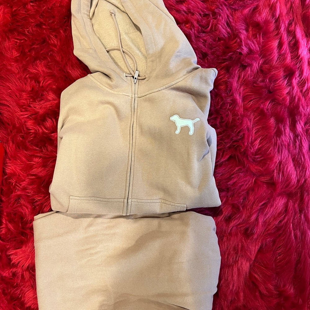 PINK Victoria's Secret Tan Jogger Set